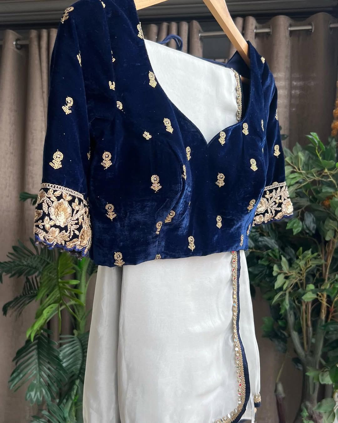 Super Hit Mirror Lace Saree in Rich Chinon Fabric | The Sareen Exclusive
