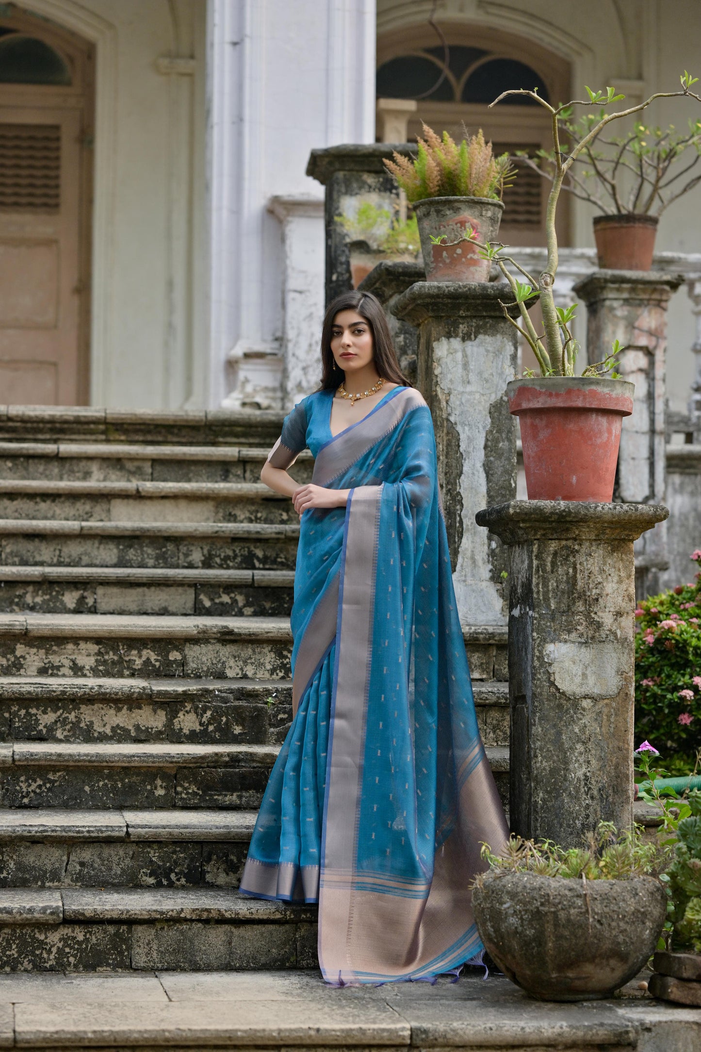 Premium Soft Silk Saree with Zari Weaving