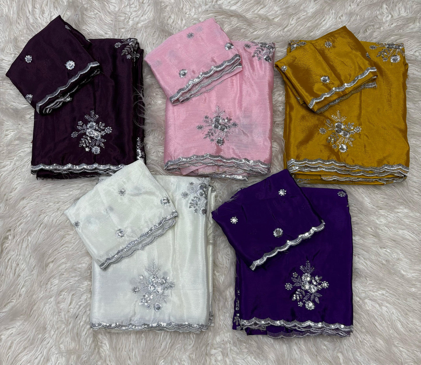 Chinnon Silver Butta Magic – Elegant Party Wear Saree