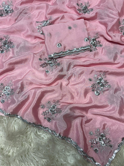 Chinnon Silver Butta Magic – Elegant Party Wear Saree