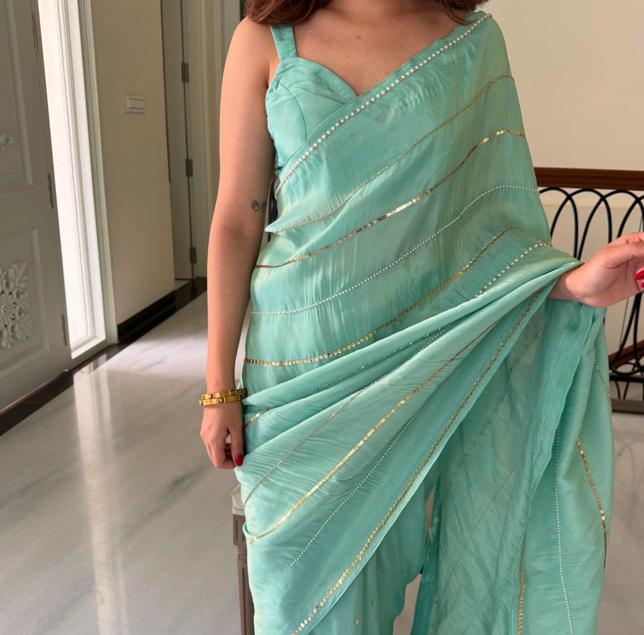 Grace in Every Thread – Handcrafted Semi Pure Silk Saree