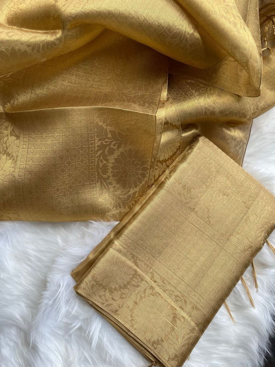 Noor – Soft Kota Tissue Silk Saree with Jacquard Work