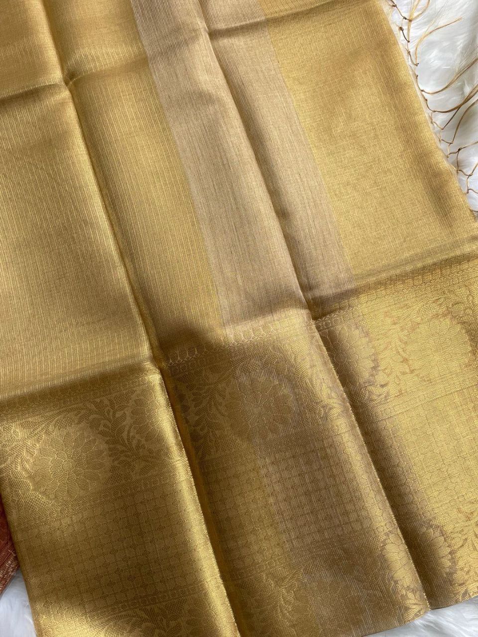 Noor – Soft Kota Tissue Silk Saree with Jacquard Work