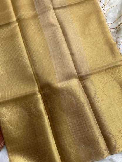Noor – Soft Kota Tissue Silk Saree with Jacquard Work