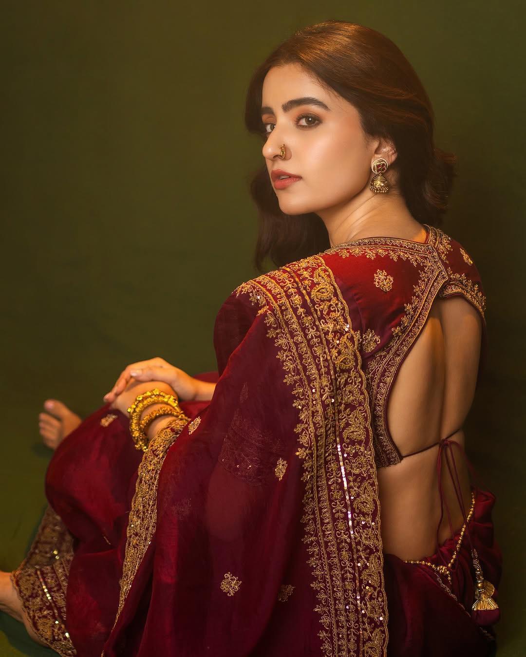 VF Pure Soft Silk Organza Saree with All-Over Sequin & Thread Embroidery + Heavy Border – Elegant Designer Drape | C-1153RF