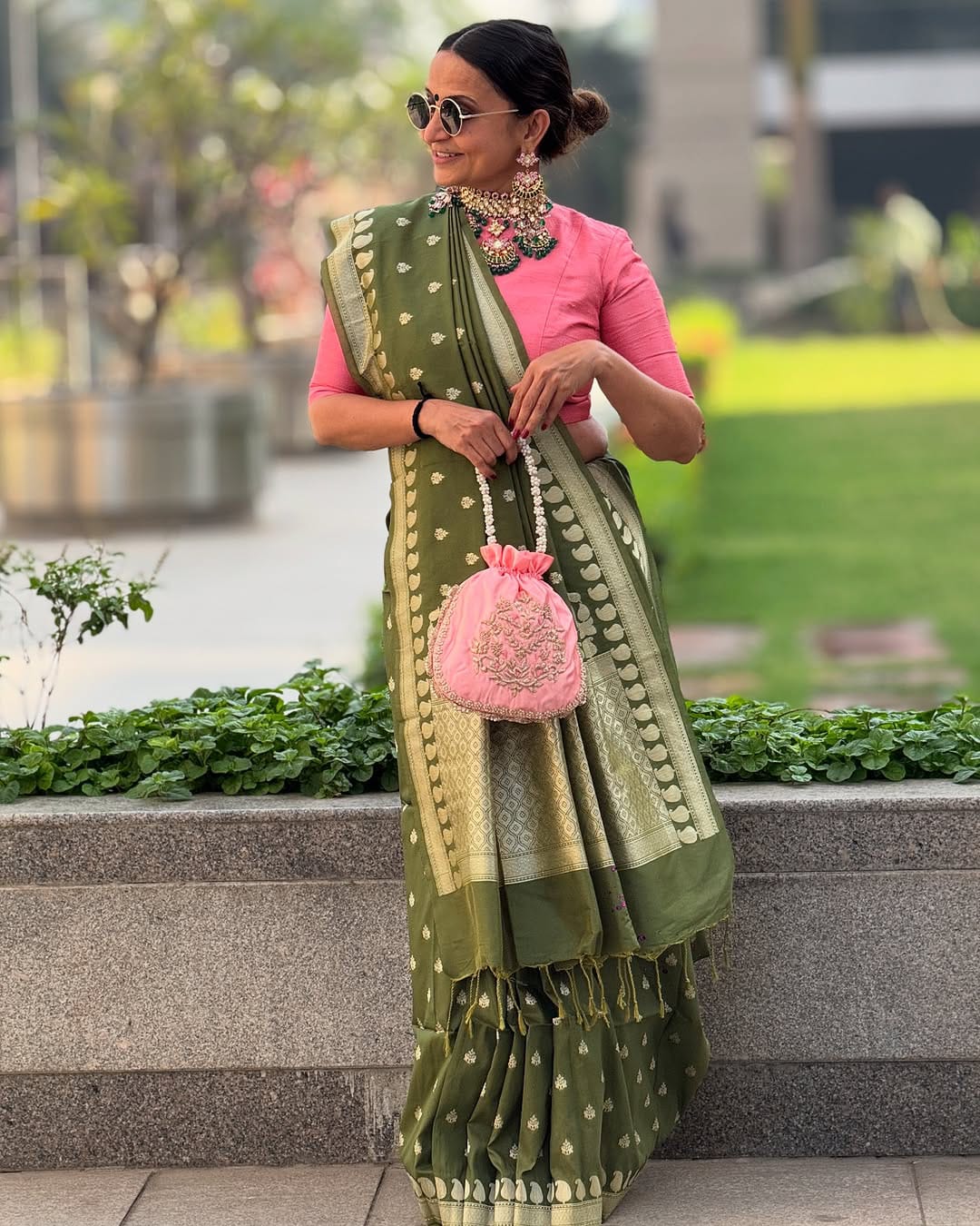 VF Pure Banarasi Cotton Saree with All-Over Zari Weaving & Rich Tassel Pallu – Classic Traditional Wear | C-529A